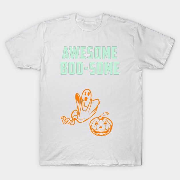 Awesome Boo Some Twosome Halloween T-Shirt-TOZ